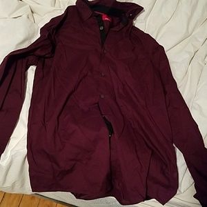 Maroon dress shirt